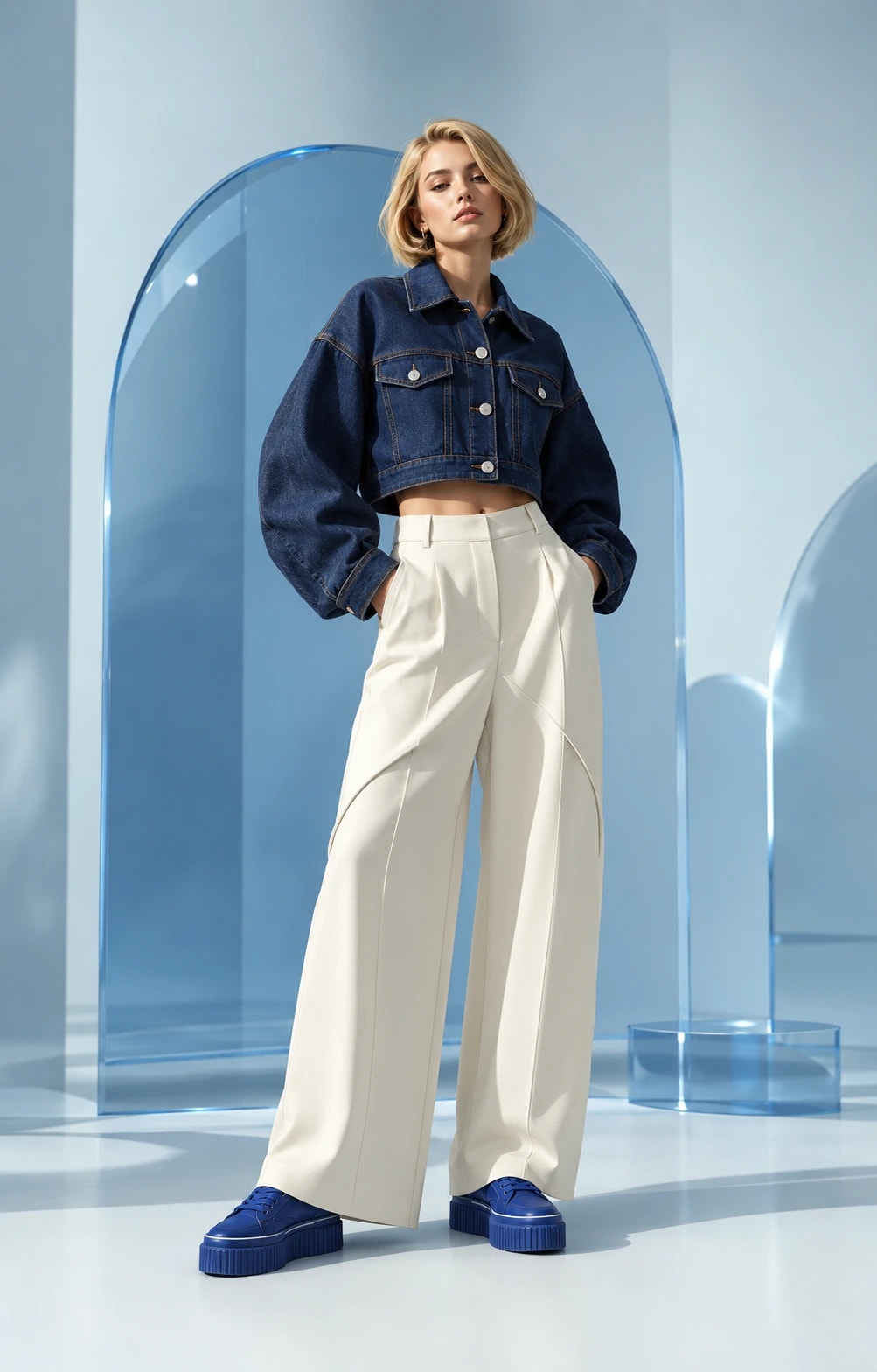 Vela Cropped Denim