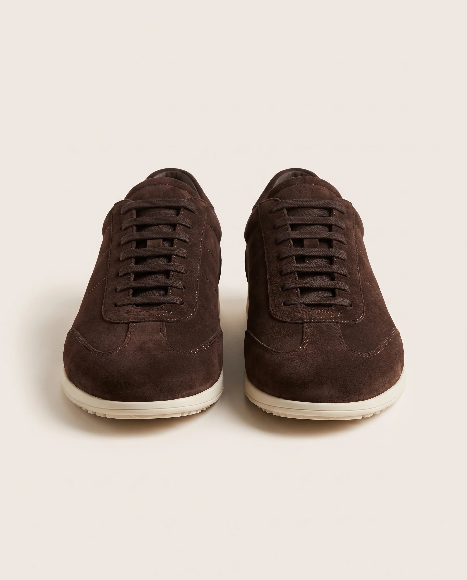 Chocolate Suede Court Sneaker