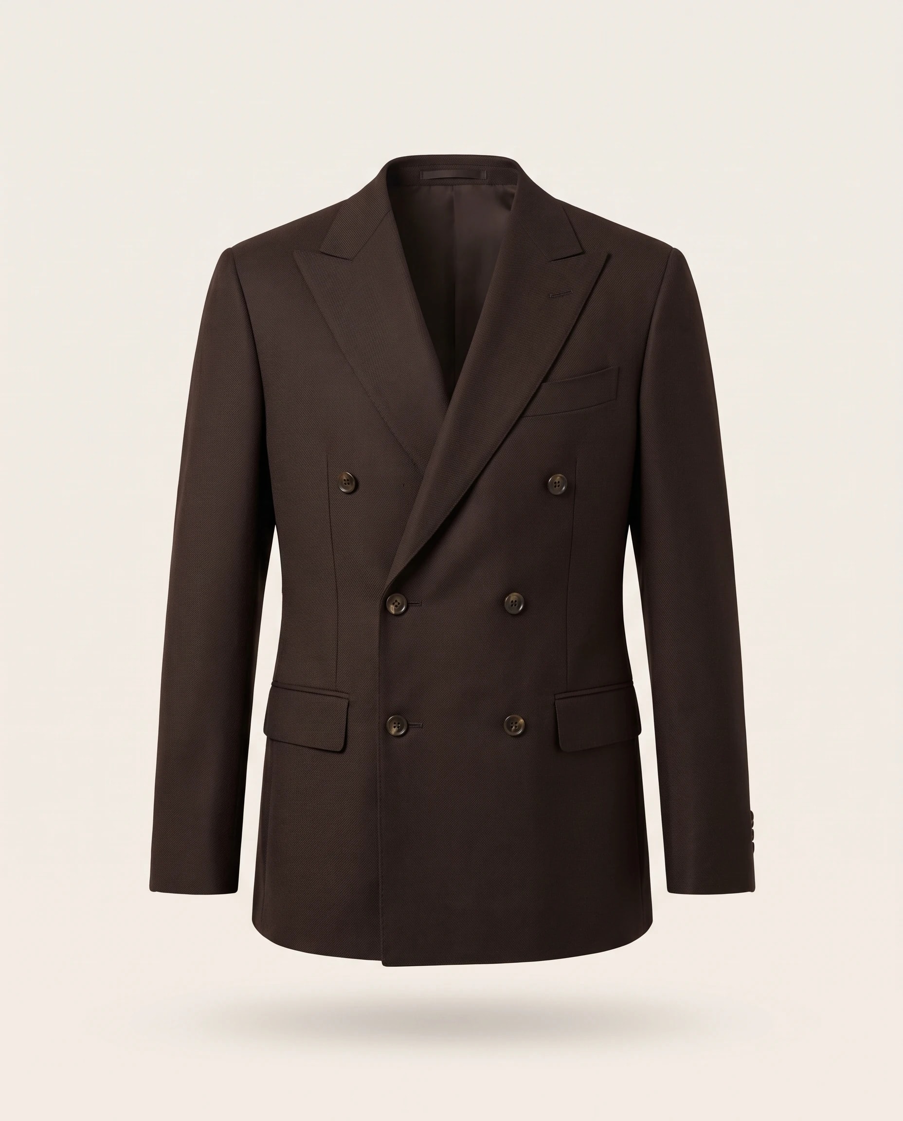 Espresso Double-Breasted Blazer