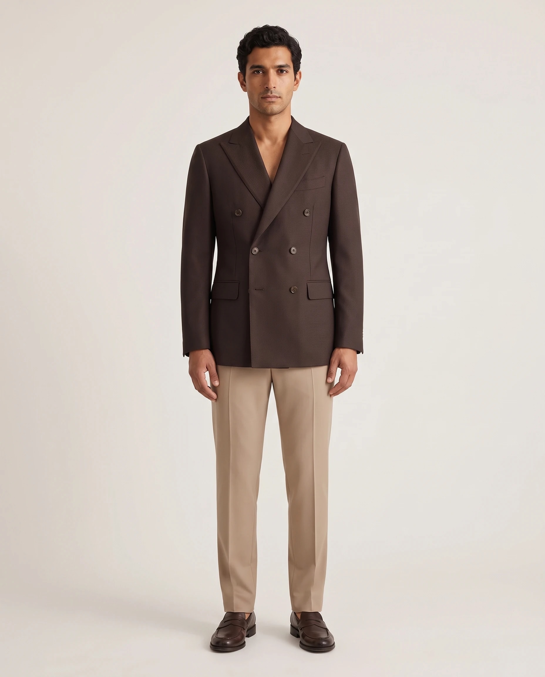 Espresso Double-Breasted Blazer from the men edit