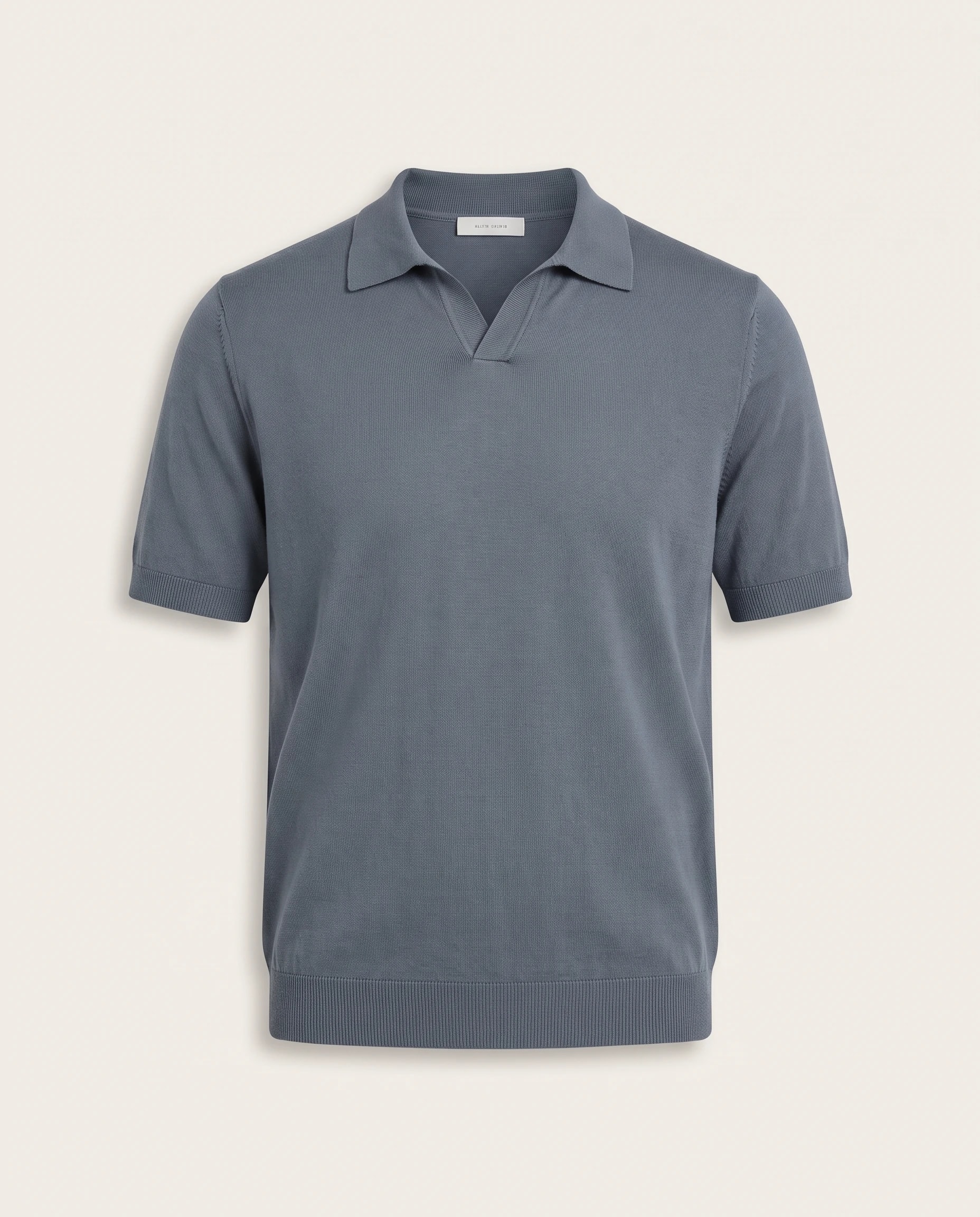 Muted Slate Knit Polo