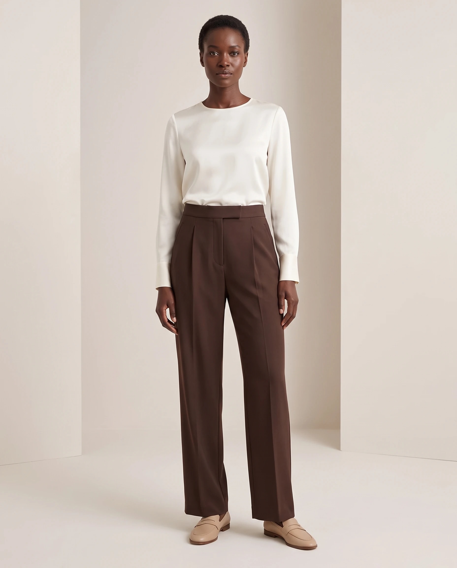 Chocolate Tailored Trouser from the women edit