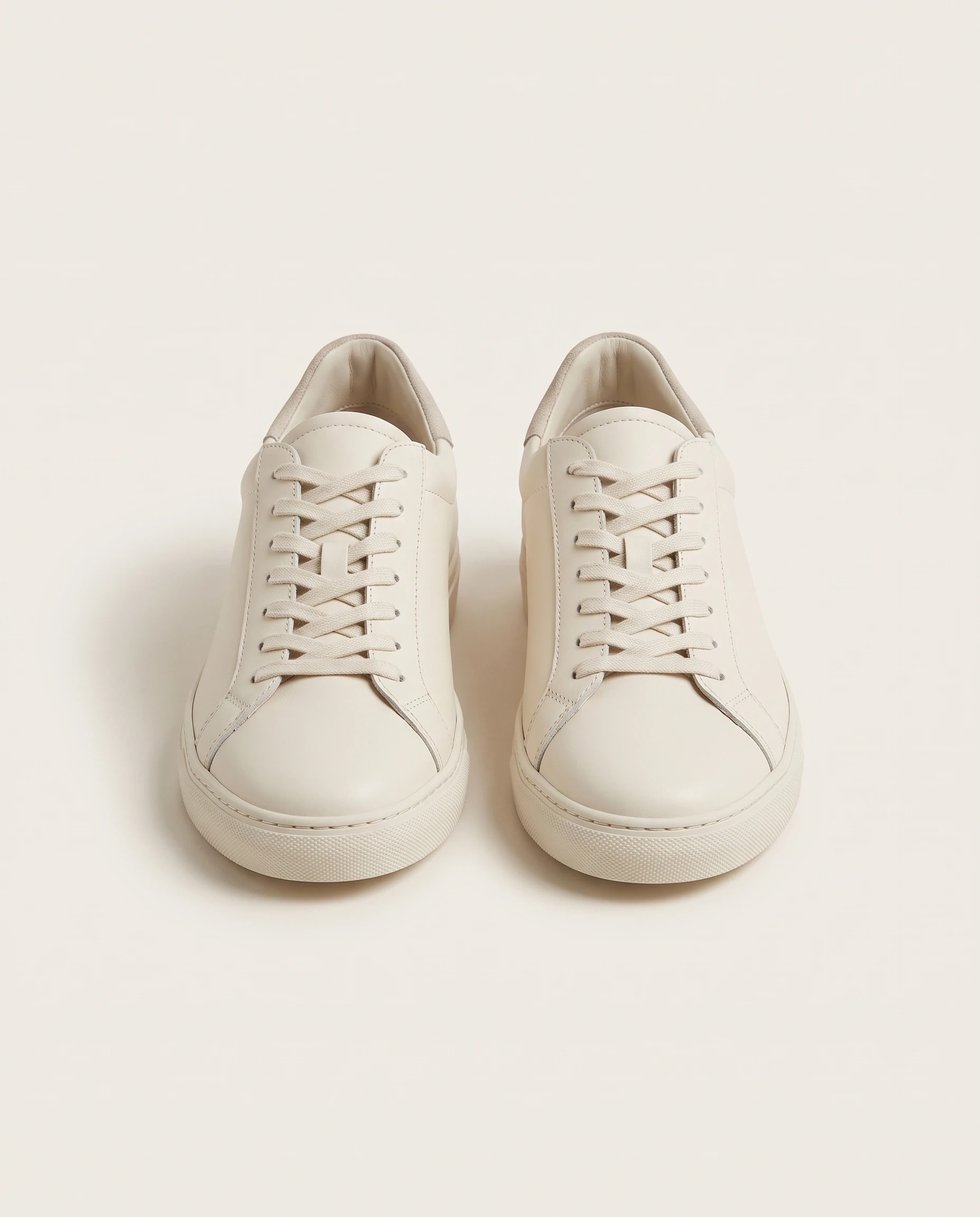 Ivory Leather Court Sneaker