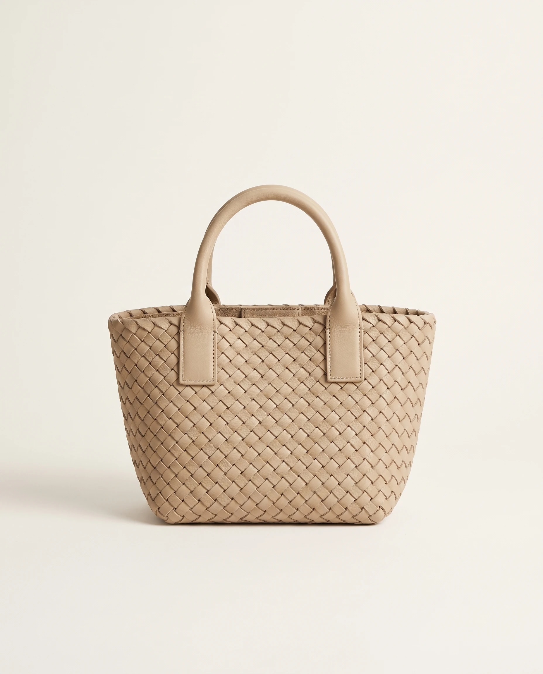 Stone Woven Mini Tote